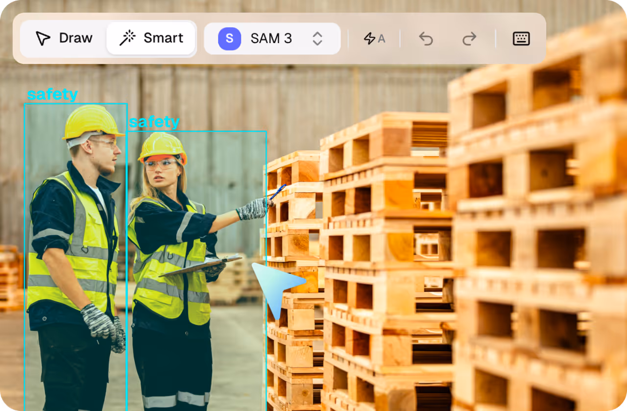 Object detection visual example